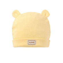 Load image into Gallery viewer, Newborn Infant Elastic Headscarf Double Layer Cotton Baby Summer Caps&Hats With Baby Bibs Set Pink Yellow And Sky Blue Modis 482