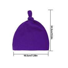 Load image into Gallery viewer, Baby Soft Knotted Hat Newborn Infant Cotton Caps Cotton Knot Beanies Toddler for 0-2 Years Old Boys Girls