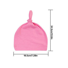 Load image into Gallery viewer, Baby Soft Knotted Hat Newborn Infant Cotton Caps Cotton Knot Beanies Toddler for 0-2 Years Old Boys Girls