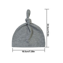 Load image into Gallery viewer, Baby Soft Knotted Hat Newborn Infant Cotton Caps Cotton Knot Beanies Toddler for 0-2 Years Old Boys Girls
