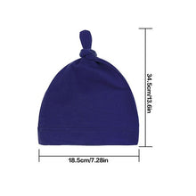 Load image into Gallery viewer, Baby Soft Knotted Hat Newborn Infant Cotton Caps Cotton Knot Beanies Toddler for 0-2 Years Old Boys Girls