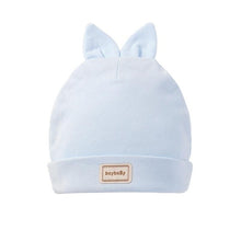 Load image into Gallery viewer, Newborn Infant Elastic Headscarf Double Layer Cotton Baby Summer Caps&amp;Hats With Baby Bibs Set Pink Yellow And Sky Blue Modis 482
