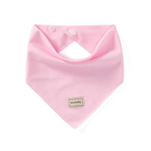 Load image into Gallery viewer, Newborn Infant Elastic Headscarf Double Layer Cotton Baby Summer Caps&amp;Hats With Baby Bibs Set Pink Yellow And Sky Blue Modis 482
