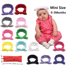 Load image into Gallery viewer, 2019 Baby hat New Colorful Toddler infant Headband Rabbit Ear Baby Headdress Kids Hair Band Girl Bow Knot hair accessories
