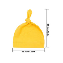 Load image into Gallery viewer, Baby Soft Knotted Hat Newborn Infant Cotton Caps Cotton Knot Beanies Toddler for 0-2 Years Old Boys Girls
