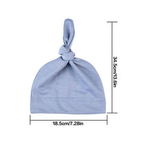 Load image into Gallery viewer, Baby Soft Knotted Hat Newborn Infant Cotton Caps Cotton Knot Beanies Toddler for 0-2 Years Old Boys Girls
