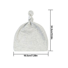 Load image into Gallery viewer, Baby Soft Knotted Hat Newborn Infant Cotton Caps Cotton Knot Beanies Toddler for 0-2 Years Old Boys Girls

