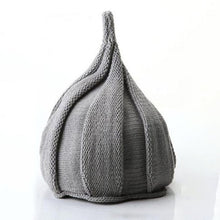 Load image into Gallery viewer, Children's Child Winter Knitted hat Autumn Winter Warm Pointed Hat Boys Girls Warm Cap Kids Windmill Cap Peach
