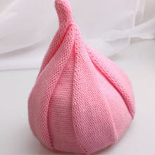 Load image into Gallery viewer, Children's Child Winter Knitted hat Autumn Winter Warm Pointed Hat Boys Girls Warm Cap Kids Windmill Cap Peach

