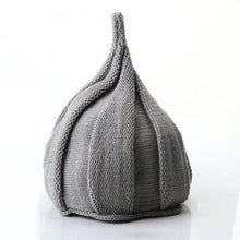 Load image into Gallery viewer, Children's Child Winter Knitted hat Autumn Winter Warm Pointed Hat Boys Girls Warm Cap Kids Windmill Cap Peach
