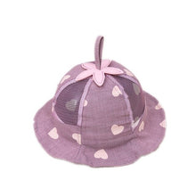 Load image into Gallery viewer, Children Sun Hat Toddler Hat Summer Cap Cute Love Baby Cap Girl Boys Unisex Sun Hat Hats for Babies Newborn Photography Props
