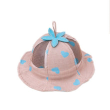 Load image into Gallery viewer, Children Sun Hat Toddler Hat Summer Cap Cute Love Baby Cap Girl Boys Unisex Sun Hat Hats for Babies Newborn Photography Props
