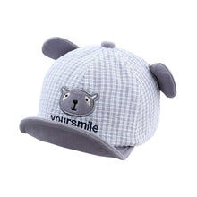 Load image into Gallery viewer, Cute Baby Cap Embroidery Children Toddler Cap Baby Baseball Cap Summer Autumn Children Cotton Sun Hat With Ear Photography Prop
