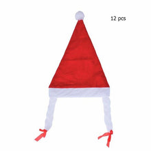 Load image into Gallery viewer, 1/12pcs Christmas Hats Santa Claus Hat Festival Decor Props Party Supplies Baby Children Kids Christmas Caps
